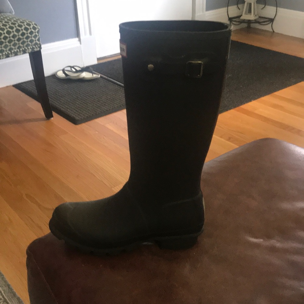 Hunter tall boots black size 6 women’s